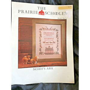 Vintage Prairie Schooler Noah's Ark Book No3 Cross Stitc Pattern Card Instructio